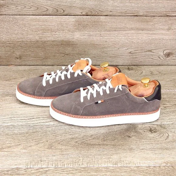 * NIB * $295 Allen Edmonds ALPHA Sneaker 7 D Grey Suede * add $15 new Trees - Picture 7 of 13
